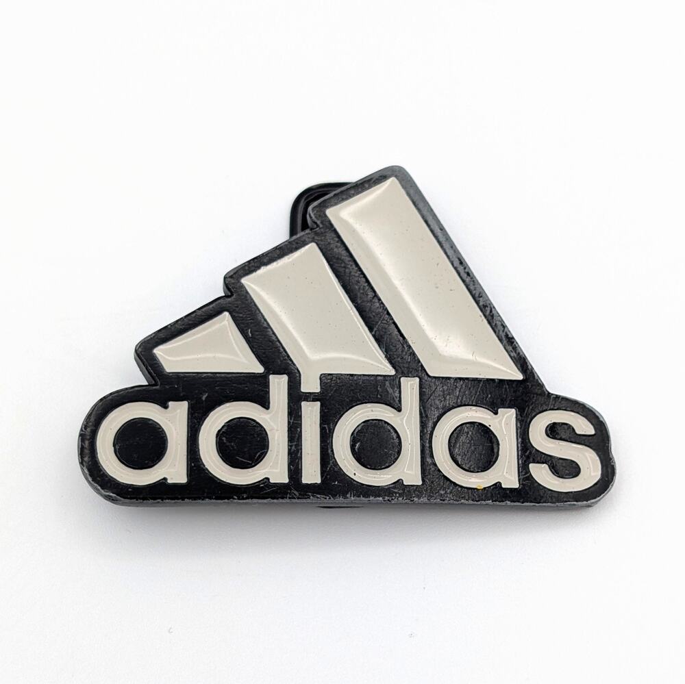 Adidas Golf Performance Logo Belt Buckle Y2K Streetwear Blokecore Black White